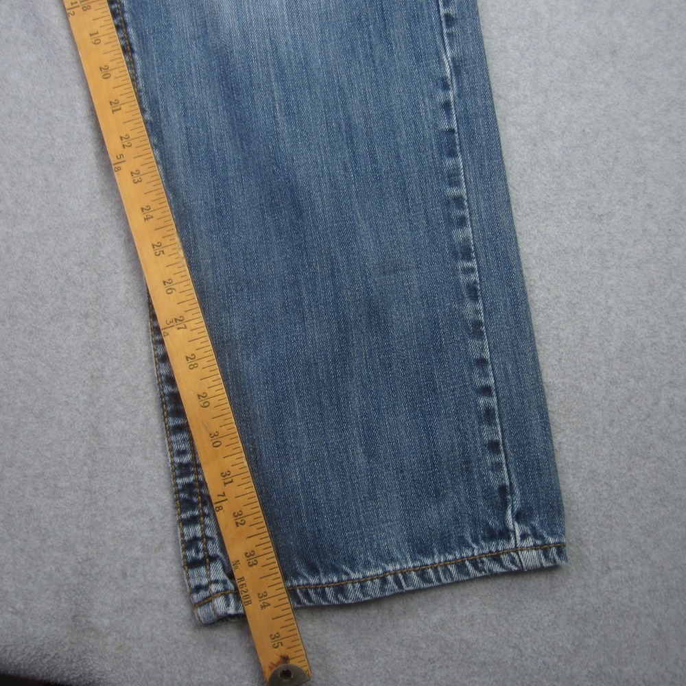 Wrangler 20X Jeans mens 38x36 Blue Straight Leg Medium Wash Western‎ Distressed - Picture 10 of 14